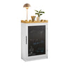 SoBuy | Kinderregal mit Tafel | Aufbewahrungsschrank | Kinderzimmer | KMB43-W