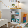 SoBuy | Kinderregal mit Tafel | Aufbewahrungsschrank | Kinderzimmer | KMB43-W