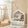 SoBuy | Kinderregal | 2-teilig Aufbewahrungsregal für Kinder | Bücherregal | KMB52-W