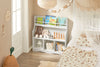 SoBuy | Kinderbücherregal | Spielzeugregal | Aufbewahrungsregal für Kinder | KMB57-W