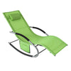 Sobuy | Zahrada Lounger | Sun Lounger s taškou | Ležící židle zelená | OGS28-GR