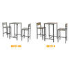 SoBuy | Bartisch mit 2 Barhocker | Bartisch set | 3-teilig | grau | OGT27-HG