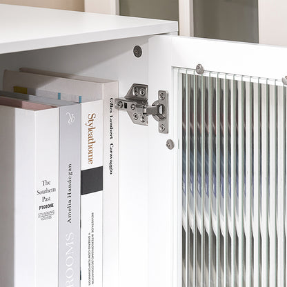 SoBuy | Sideboard auf Rollen | Küchenwagen | Mikrowellenschrank | Aufbewahrungsschrank | ASK09-W