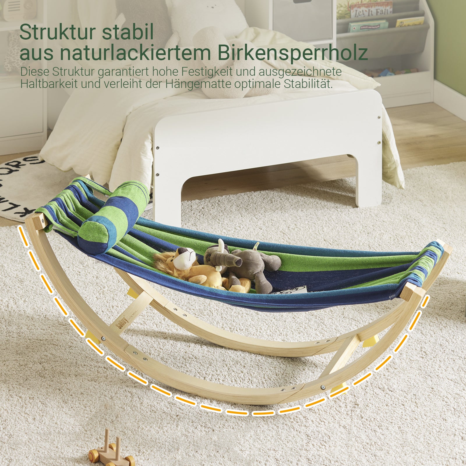 SoBuy | Kinderhängematte schaukel | Kindersessel | Kinderschaukel | KMB16-J