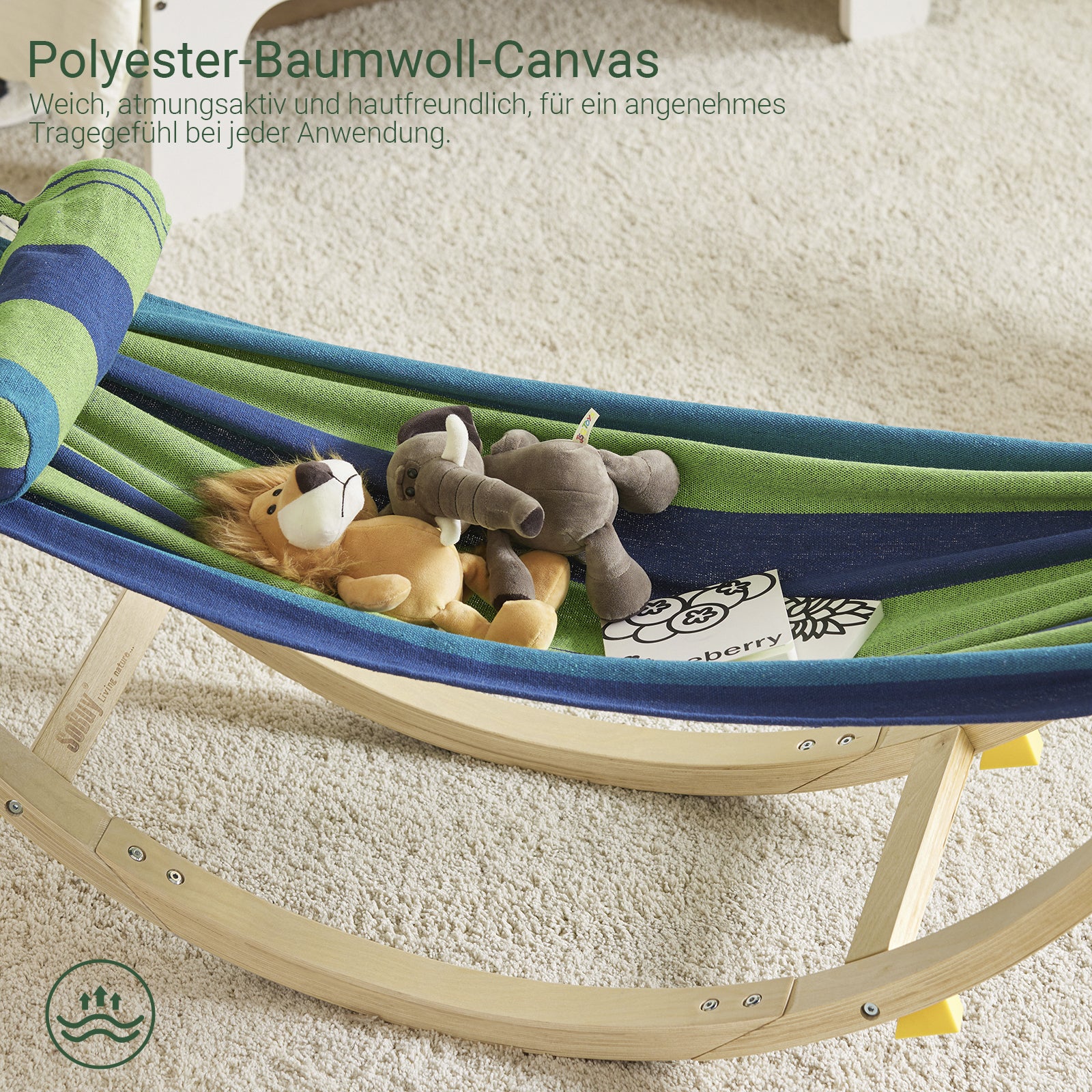 SoBuy | Kinderhängematte schaukel | Kindersessel | Kinderschaukel | KMB16-J