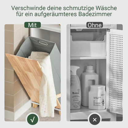 SoBuy | Bad Hochschrank | Badschrank | Wäscheschrank | Badmöbel | BZR74-W