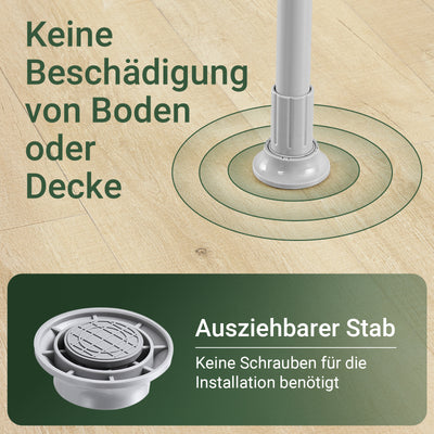SoBuy | Teleskop Kleiderstange | Kleiderstangen System | Regalsystem | FRG109-II-HG