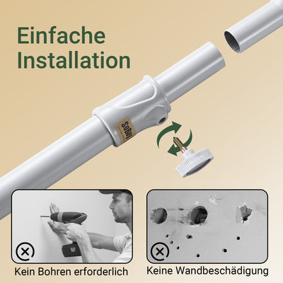 SoBuy | Teleskop Kleiderstange | Kleiderstangen System | Regalsystem | FRG109-II-HG
