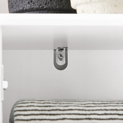 SoBuy | Hochschrank | Badschrank | Badregal | Badezimmermöbel | Weiß | BZR109-W