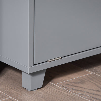 SoBuy | Wäscheschrank mit ausklappbarem Wäschesack | Wäschesammler | BZR146-DG