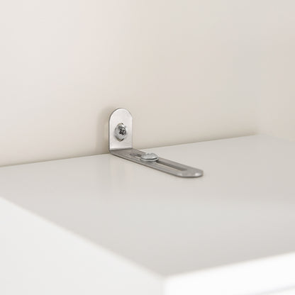 SoBuy | Hochschrank mit 5 Fächern | Badschrank | Badregal | Badmöbel Weiß | BZR160-W