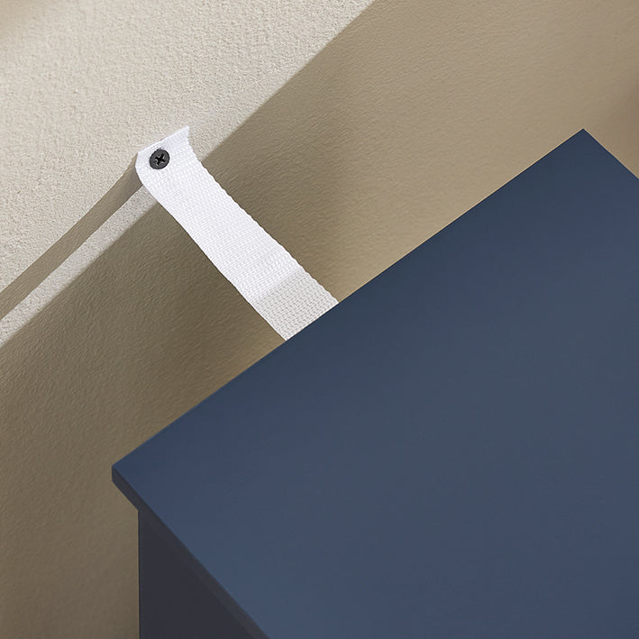 SoBuy | Toilettenrollenhalter | Badregal | Badezimmerschrank | Blau | BZR192-B