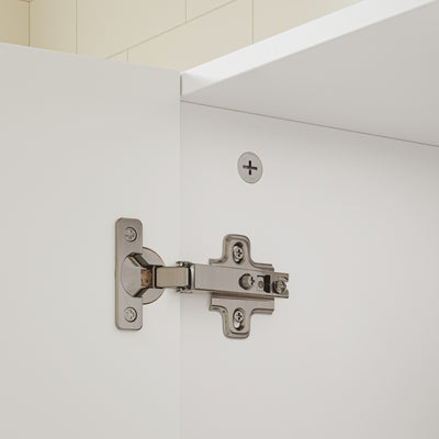SoBuy | Badezimmer Hochschrank | Badezimmerschrank schmal mit Spiegeltür und | White | BZR240-E-W