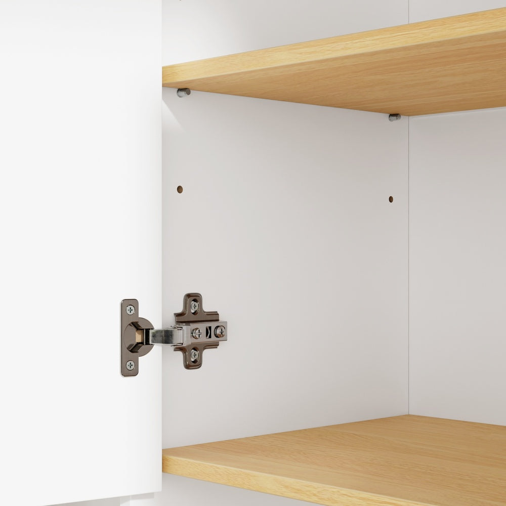 SoBuy | Badezimmer Hochschrank | Badezimmerschrank schmal mit Wäschekorb | Weiß | BZR241-E-W
