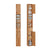 SoBuy | Bad Hochschrank | mit Verstellbare Ablagen schmal Zedernholz | 20x180x20cm | BZR34-II-SH