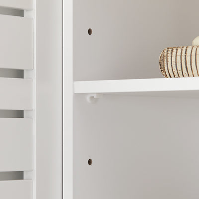 SoBuy | Waschbeckenunterschrank | Badezimmerunterschrank Weiß | BZR40-W