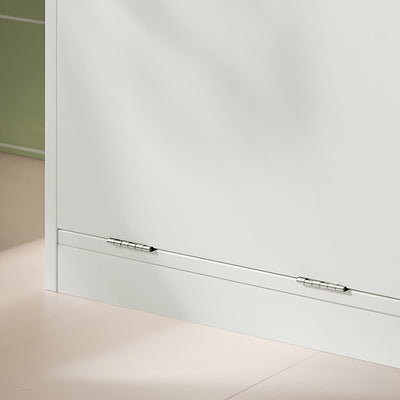 Vorverkauf | SoBuy | Wäscheschrank mit Wäschesack | Wäschesammler | Badmöbel | Weiß | BZR79-W