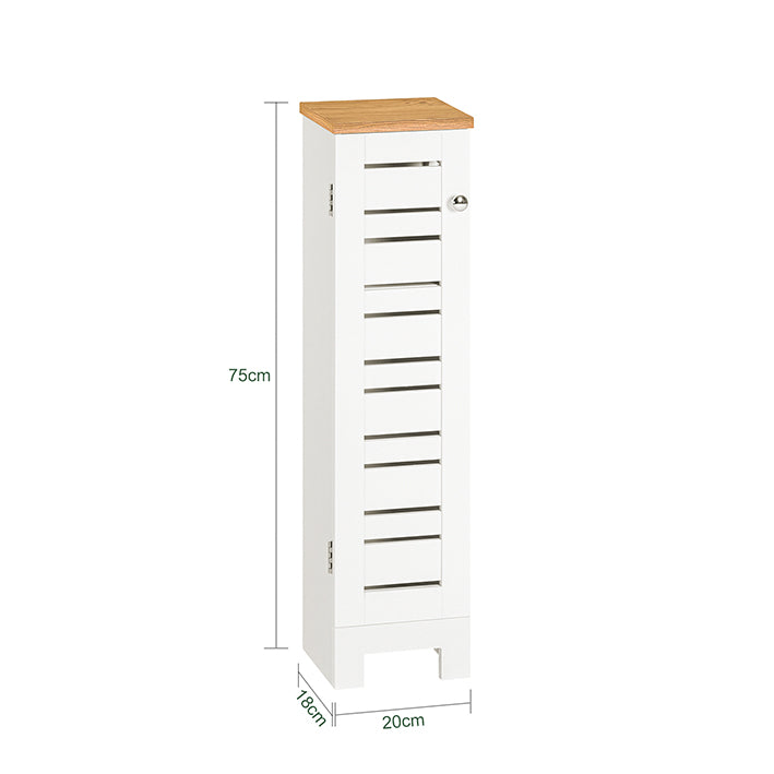 SoBuy | Toilettenrollenhalter | Badregal | Badezimmerschrank | BZR85-W