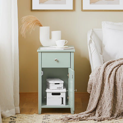 SoBuy | Druckertisch | Druckerständer | Schrank für Büro | Beistelltisch | Grün | FBT159-GR