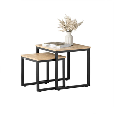Vorverkauf | SoBuy | 2 Satztische | Sofatisch | Couchtisch Schwarz | FBT42-N