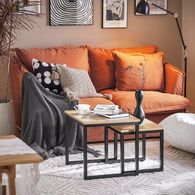 Vorverkauf | SoBuy | 2 Satztische | Sofatisch | Couchtisch Schwarz | FBT42-N