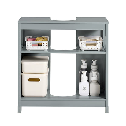 Vorverkauf | SoBuy | Waschbeckenunterschrank | Waschtisch | Badmöbel | Stahlgrau | FRG128-II-SG