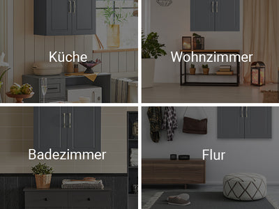 SoBuy | Wandschrank | Hängeschrank | Badschrank Grau | Medizinschrank | FRG231-DG