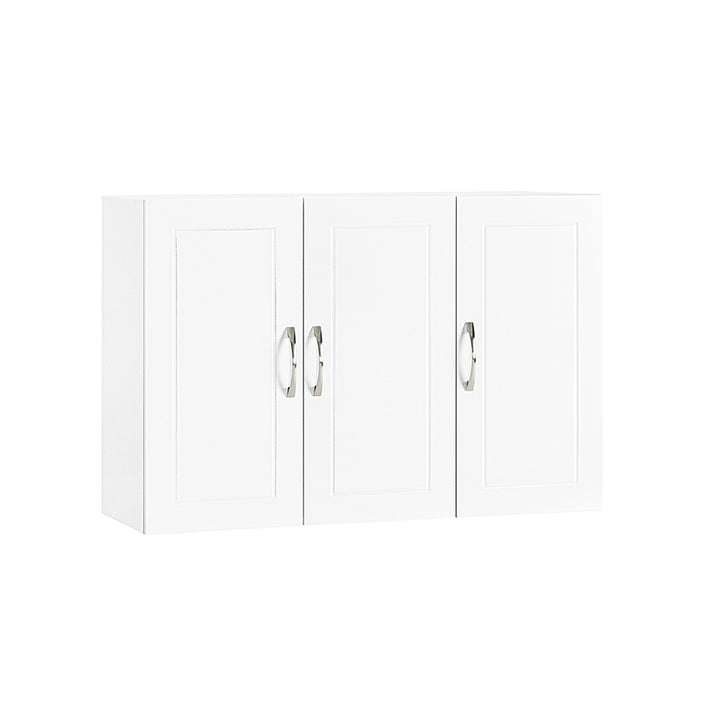 SoBuy | Hängeschrank mit 2 Türen | Badschrank | Wandschrank | Weiß | FRG231-L-W