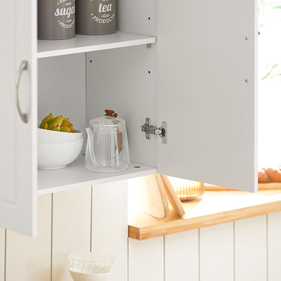 SoBuy | Wandschrank Bad | Hängeschrank | Badschrank Weiß | FRG231-W