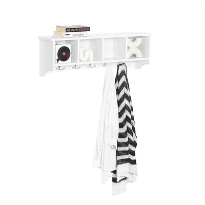 Vorverkauf | SoBuy | Wandgarderobe | Hängeregal | Flurgarderobe Weiß | FRG48-L-W