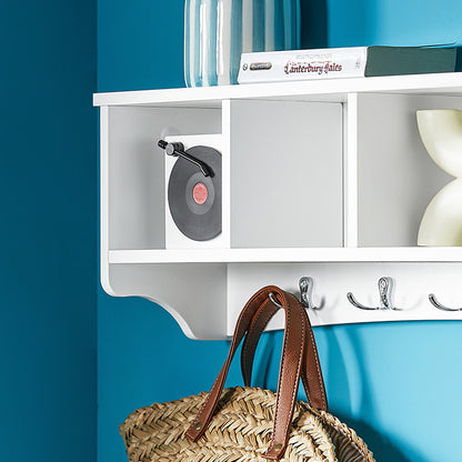 Vorverkauf | SoBuy | Wandgarderobe | Hängeregal | Flurgarderobe Weiß | FRG48-L-W