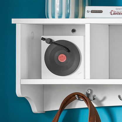 Vorverkauf | SoBuy | Wandgarderobe | Hängeregal | Flurgarderobe Weiß | FRG48-L-W