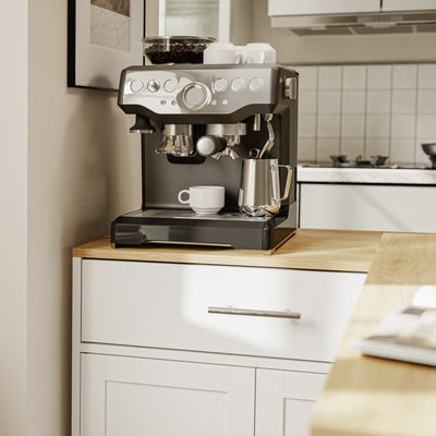 SoBuy Kücheninsel Küchenbar mit 1 Schublade & Besteckeinsatz Weiß 104×40×89 cm FSB110-WN
