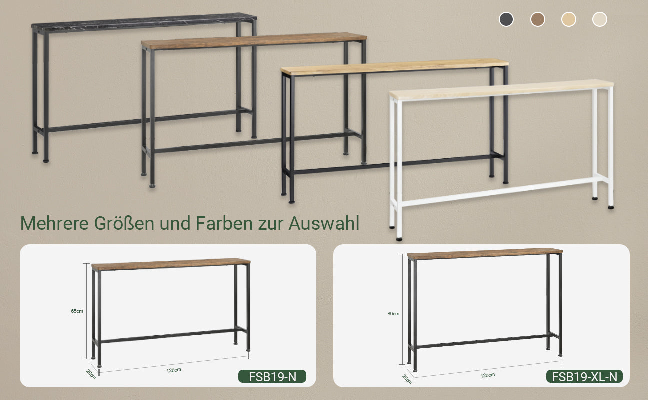 SoBuy | Konsolentisch | Flurtisch | Dekotisch | Sideboard | Beistelltisch 20cm | FSB19