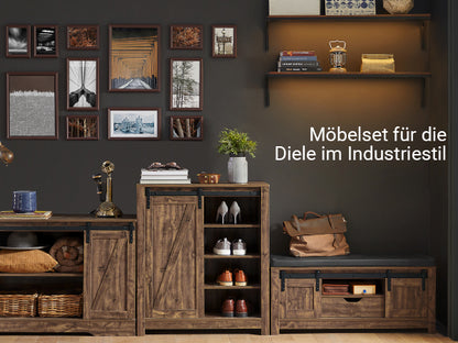 SoBuy | Sideboard mit Schiebetür | Kommode | TV-Schrank | Flurschrank | FSB60-N