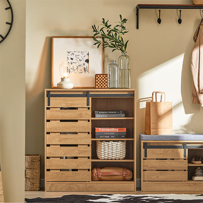 Vorverkauf | SoBuy | Sideboard Schiebetür | Kommode | Schuhschrank | Flurschrank | FSB65-N