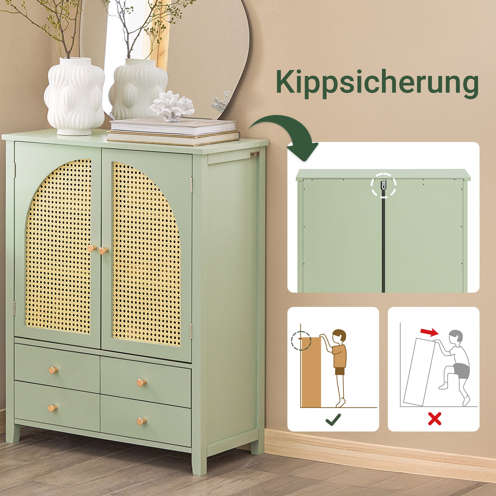 Vorverkauf | SoBuy | Schuhschrank | Sideboard | Flurschrank | Kommode | FSB72-GR