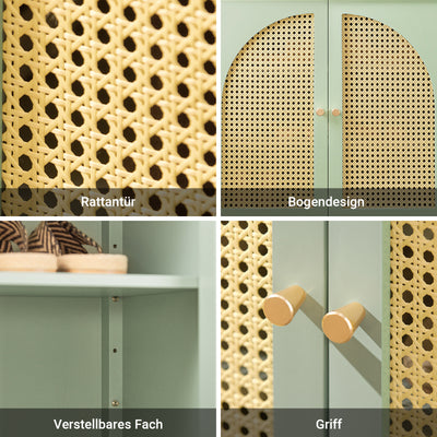 SoBuy | Schuhschrank | Sideboard | Flurschrank | Kommode | FSB72-GR