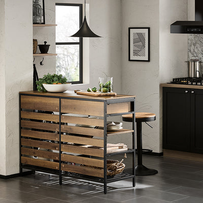 SoBuy | Kücheninsel | Küchenregal | Kommode | Bartisch | Vintage | FSB85-PF