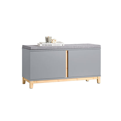 SoBuy | Schuhbank mit Sitzfläche | Garderobenbank | Sitzbank | Dielenbank | Hellgrau | FSR117-HG