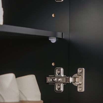 SoBuy | Schuhbank mit Sitzfläche | Garderobenbank | Sitzbank | Dielenbank | Schwarz | FSR117-SCH