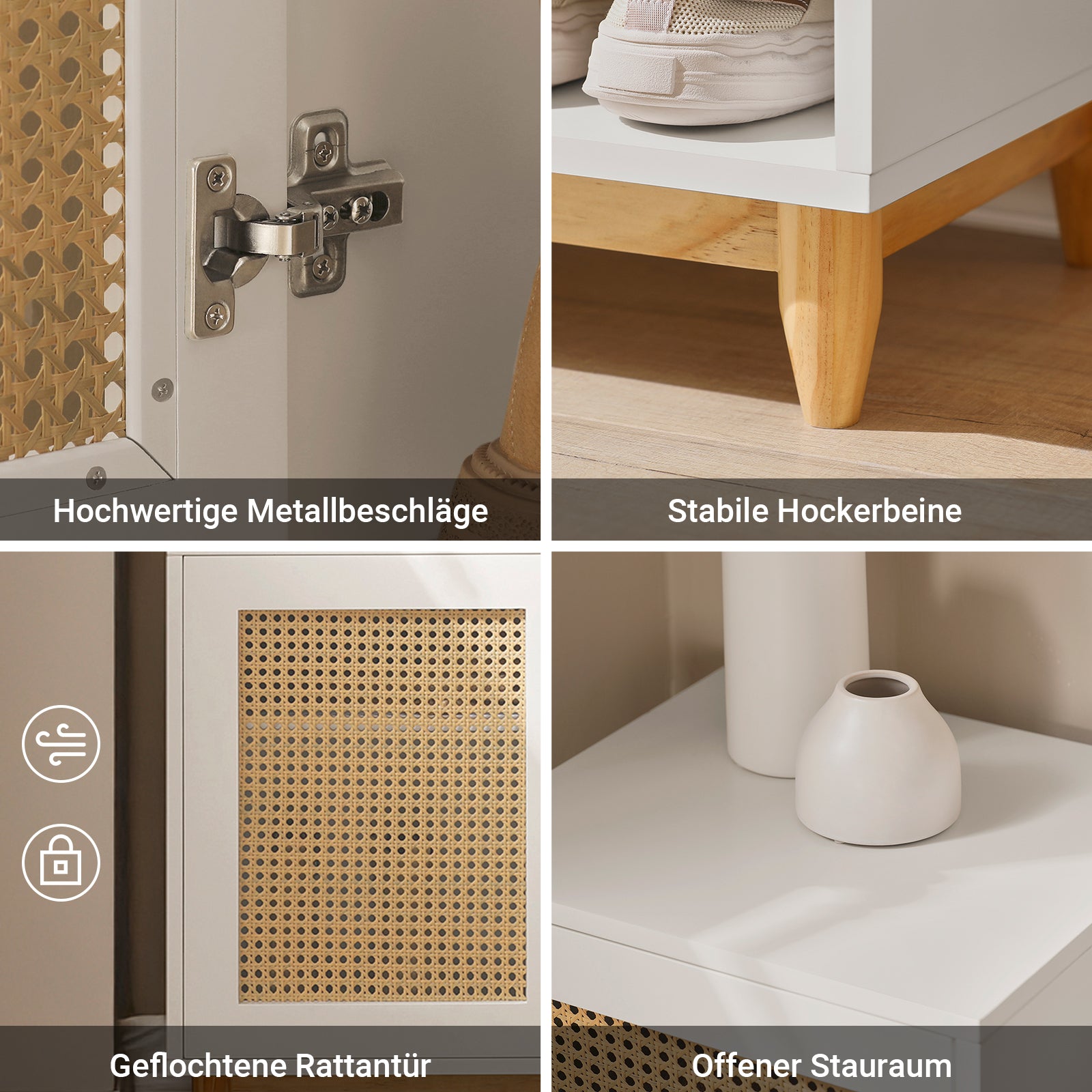 SoBuy | Garderobenbank | Sitzbank | Dielenbank | Schuhbank | Schuhregal | FSR128-W