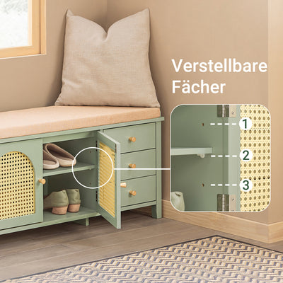 SoBuy | Schuhbank | Garderobenbank | Sitzbank | Dielenbank | FSR129-GR