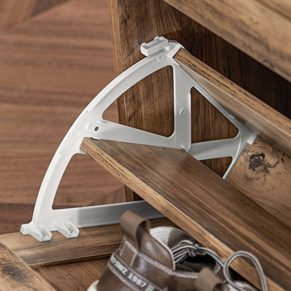 SoBuy | Schuhkipper | Schuhschrank mit 3 Klappen | Schuhkommode | Vintage | FSR137-L-F