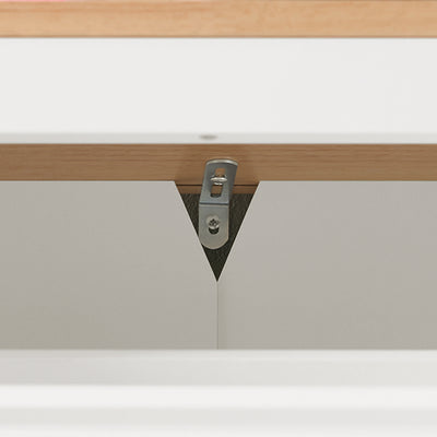 SoBuy | Schuhkipper | Schuhschrank mit 3 Klappen | Schuhkommode Weiß | FSR144-WN