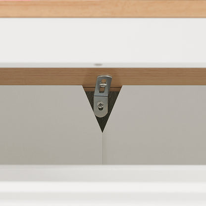 SoBuy | Schuhkipper | Schuhschrank mit 3 Klappen | Schuhkommode Weiß | FSR144-WN