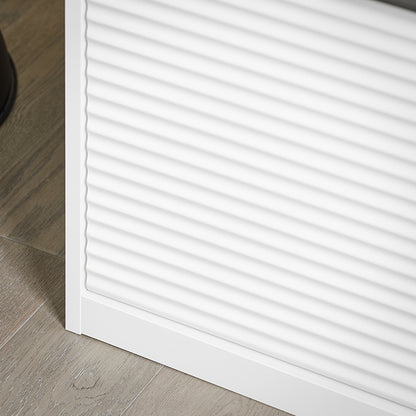 SoBuy | Sitzbank | Schuhkipper mit Sitzfläche | Sitzkommode | Schuhtruhe | Weiß | FSR147-W