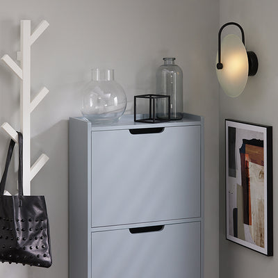 SoBuy | Schuhkipper mit 3 Klappen | Schuhschrank | Schuhkommode | Hellgrau | FSR151-H-HG