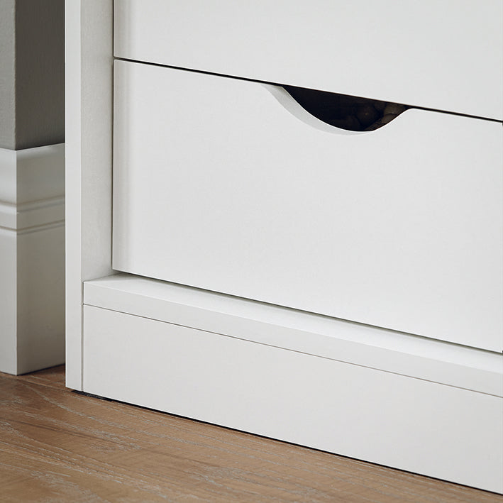 SoBuy | Schuhbank mit Sitzfläche | Schuhregal | Dielenbank mit Schiebetüren | Weiß | FSR153-W