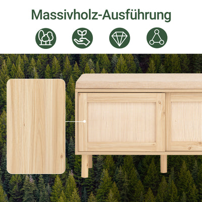 SoBuy | Schuhkipper-Set | Schuhbank mit Sitz & Schuhschrank mit 2 Klappen | Natur | FSR163-N+FSR160-N